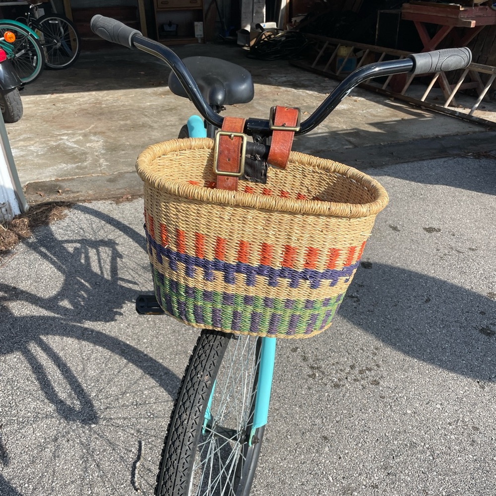 African market bicycle basket multicolored - Picture 14 of 15